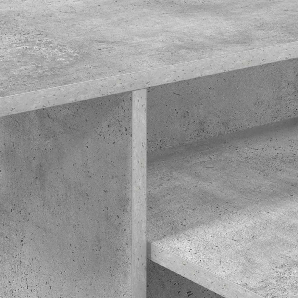 Produktbild för Konsolbord Betonggrå 91,5 x 35 x 38,5 cm Konstruerat trä