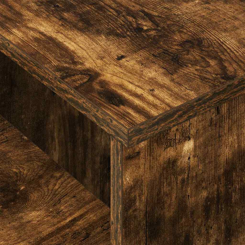 Produktbild för Konsolbord Rökt ek 91,5 x 35 x 38,5 cm Konstruerat trä