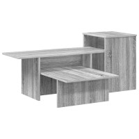 Produktbild för Konsolbord Grå Sonoma 91,5 x 35 x 38,5 cm Konstruerat trä