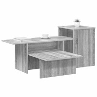 Produktbild för Konsolbord Grå Sonoma 91,5 x 35 x 38,5 cm Konstruerat trä