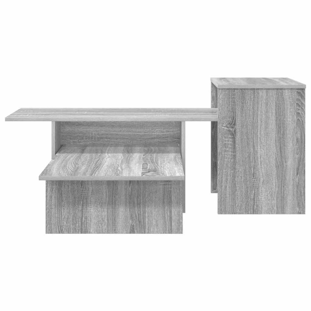 Produktbild för Konsolbord Grå Sonoma 91,5 x 35 x 38,5 cm Konstruerat trä