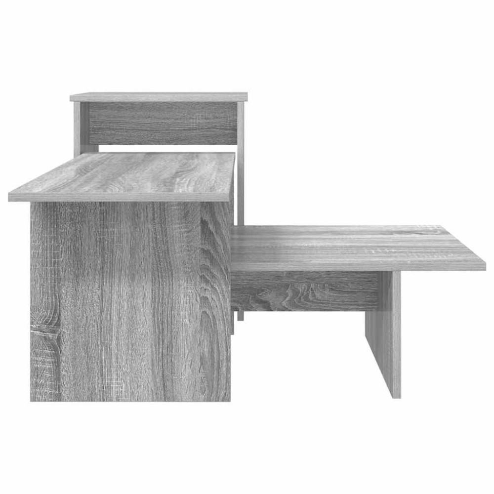 Produktbild för Konsolbord Grå Sonoma 91,5 x 35 x 38,5 cm Konstruerat trä