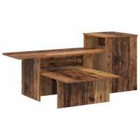 Produktbild för Konsolbord Gammalt trä 91,5 x 35 x 38,5 cm Konstruerat trä