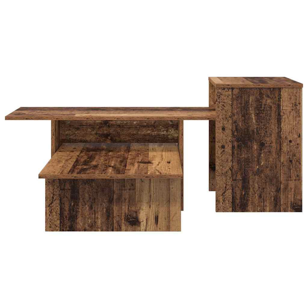 Produktbild för Konsolbord Gammalt trä 91,5 x 35 x 38,5 cm Konstruerat trä