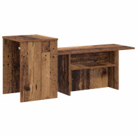 Produktbild för Konsolbord Gammalt trä 91,5 x 35 x 38,5 cm Konstruerat trä