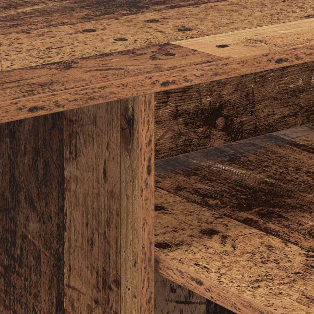 Produktbild för Konsolbord Gammalt trä 91,5 x 35 x 38,5 cm Konstruerat trä