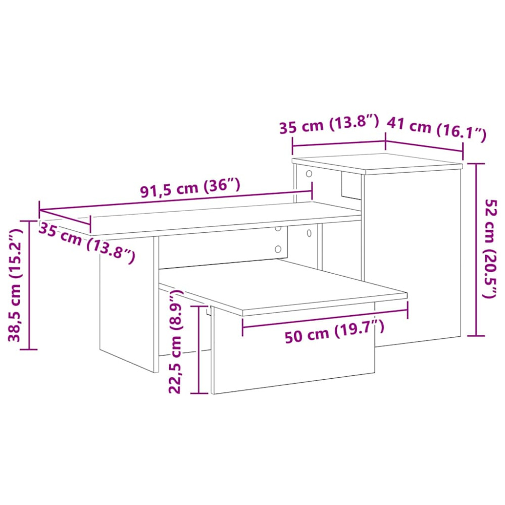 Produktbild för Konsolbord Artisan Ek 91,5 x 35 x 38,5 cm Konstruerat trä