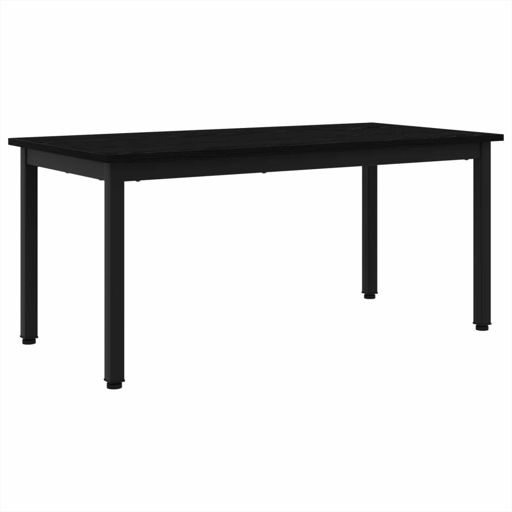 Produktbild för Kaffeebord Svart Ek 100 x 50 x 45 cm Konstruerat trä