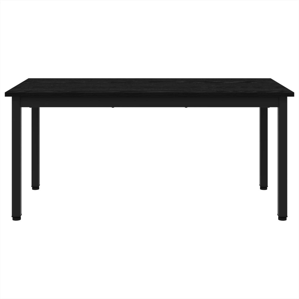 Produktbild för Kaffeebord Svart Ek 100 x 50 x 45 cm Konstruerat trä