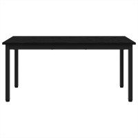 Produktbild för Kaffeebord Svart Ek 100 x 50 x 45 cm Konstruerat trä