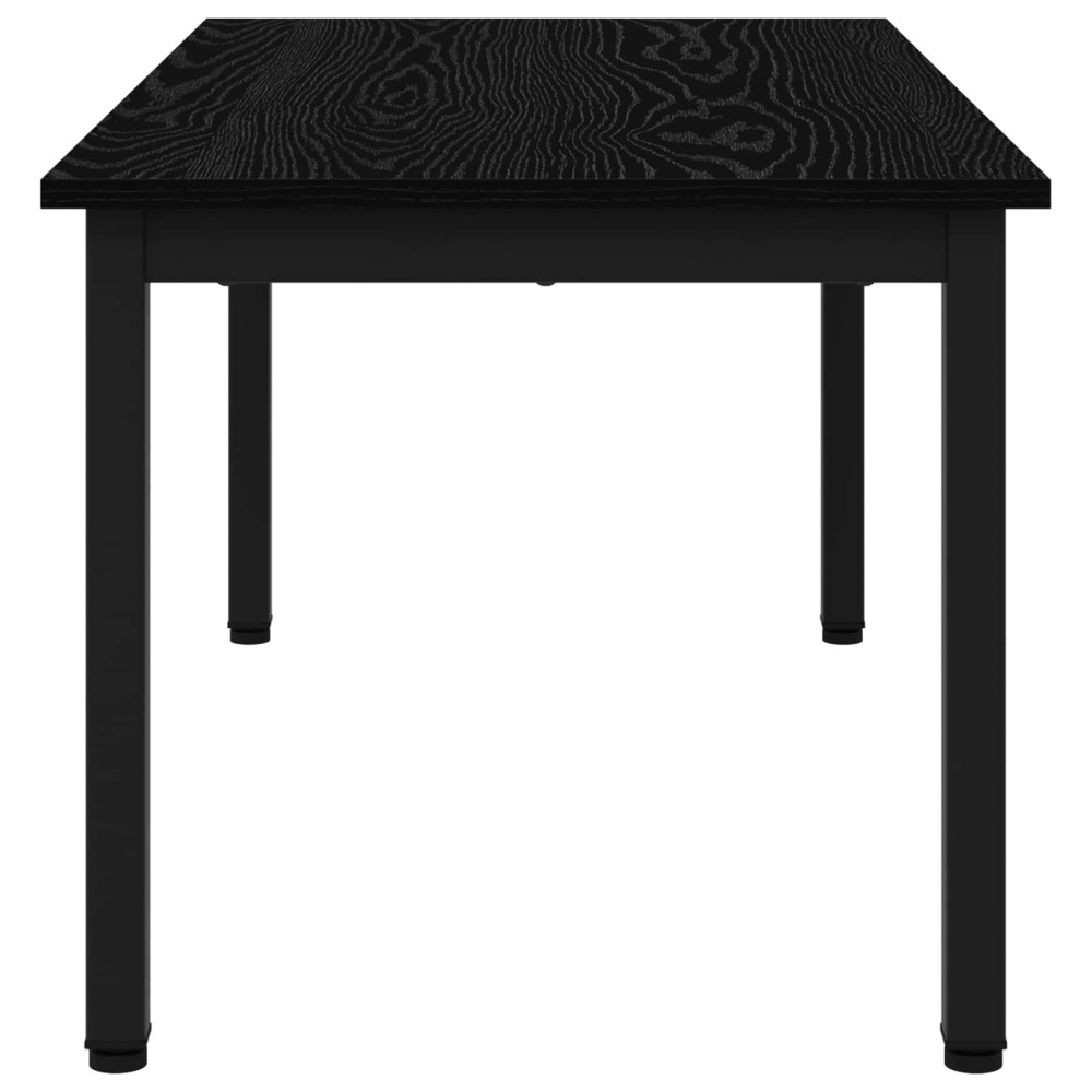 Produktbild för Kaffeebord Svart Ek 100 x 50 x 45 cm Konstruerat trä