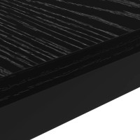Produktbild för Kaffeebord Svart Ek 100 x 50 x 45 cm Konstruerat trä