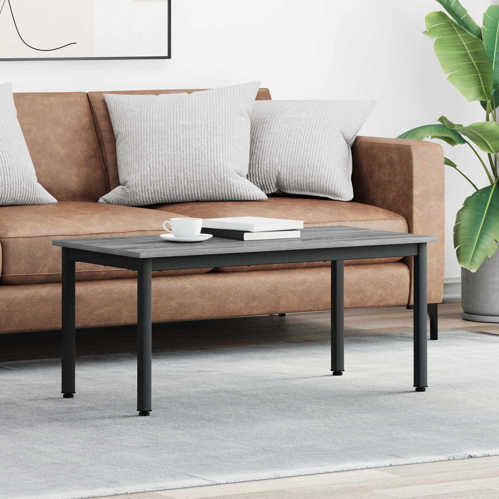 Produktbild för Kaffeebord Grå Sonoma 100 x 50 x 45 cm Konstruerat trä