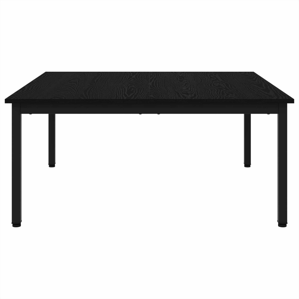 Produktbild för Kaffeebord Svart Ek 100 x 100 x 45 cm Konstruerat trä