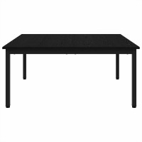 Produktbild för Kaffeebord Svart Ek 100 x 100 x 45 cm Konstruerat trä