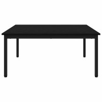 Produktbild för Kaffeebord Svart Ek 100 x 100 x 45 cm Konstruerat trä