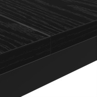 Produktbild för Kaffeebord Svart Ek 100 x 100 x 45 cm Konstruerat trä