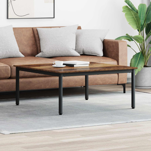 vidaXL Kaffeebord Gammalt trä 100 x 100 x 45 cm Konstruerat trä