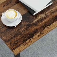 Produktbild för Kaffeebord Gammalt trä 100 x 100 x 45 cm Konstruerat trä