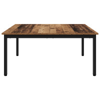 Produktbild för Kaffeebord Gammalt trä 100 x 100 x 45 cm Konstruerat trä