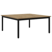 Produktbild för Kaffeebord Artisan Ek 100 x 100 x 45 cm Konstruerat trä