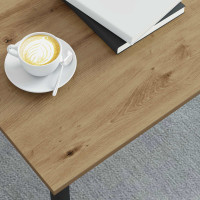 Produktbild för Kaffeebord Artisan Ek 100 x 100 x 45 cm Konstruerat trä