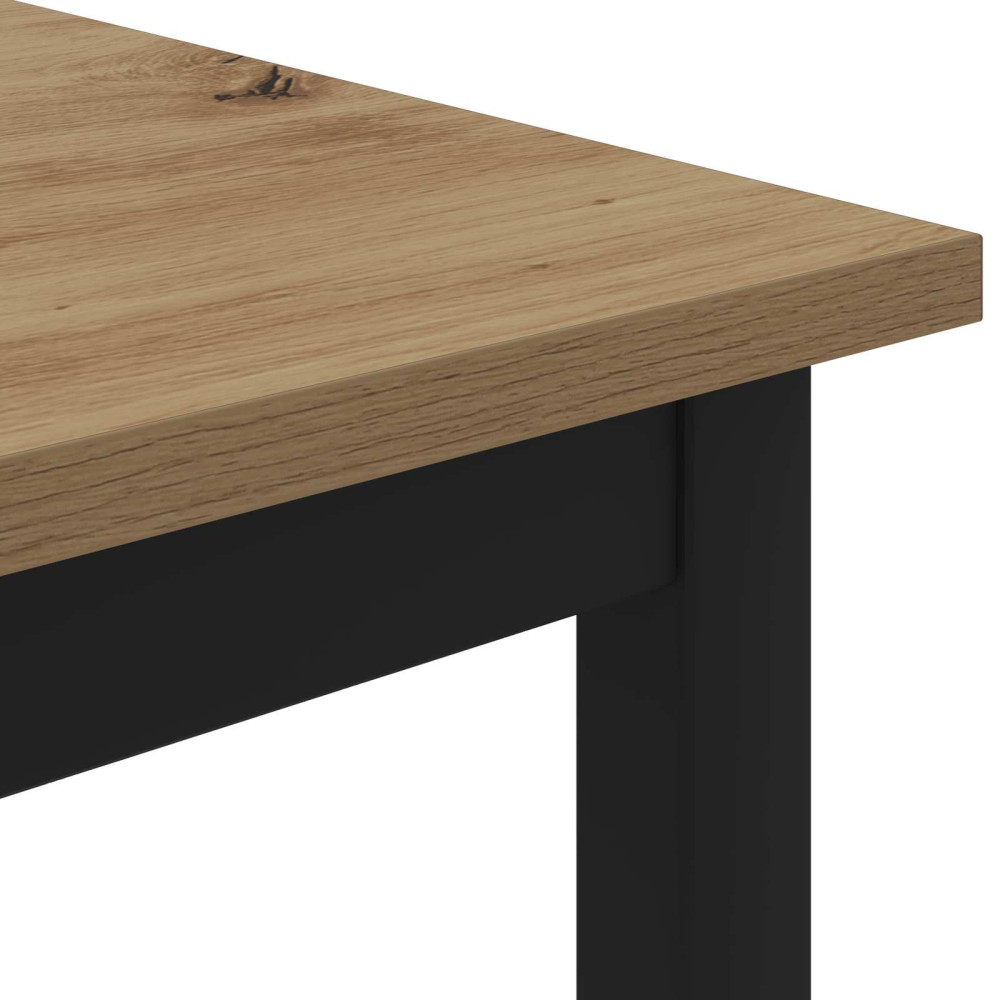 Produktbild för Kaffeebord Artisan Ek 100 x 100 x 45 cm Konstruerat trä