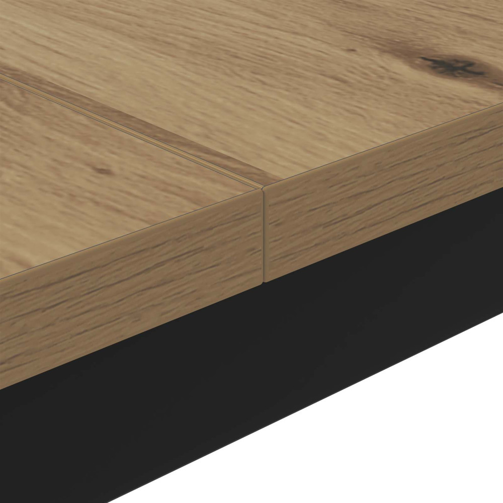 Produktbild för Kaffeebord Artisan Ek 100 x 100 x 45 cm Konstruerat trä