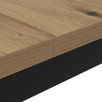 Produktbild för Kaffeebord Artisan Ek 100 x 100 x 45 cm Konstruerat trä