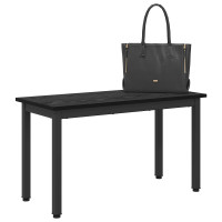 Produktbild för bänk Svart Ek 80 x 35 x 45 cm Konstruerat trä