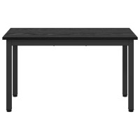 Produktbild för bänk Svart Ek 80 x 35 x 45 cm Konstruerat trä