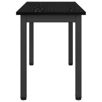 Produktbild för bänk Svart Ek 80 x 35 x 45 cm Konstruerat trä