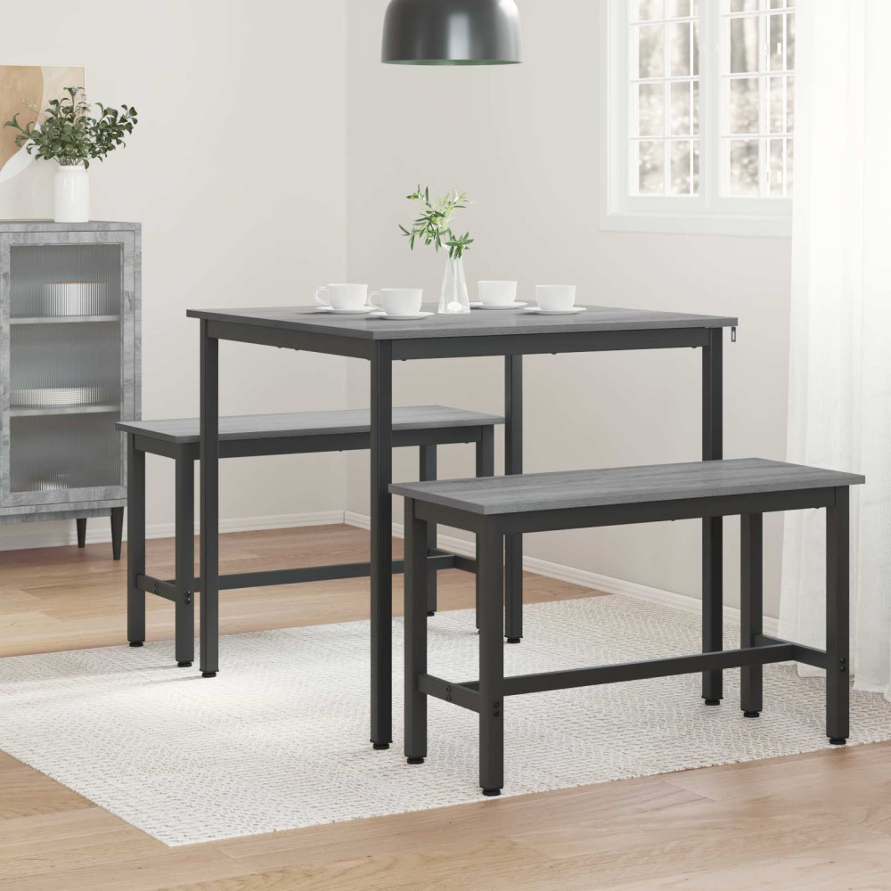 Produktbild för Matbord 80 x 80 x 75 cm METALL