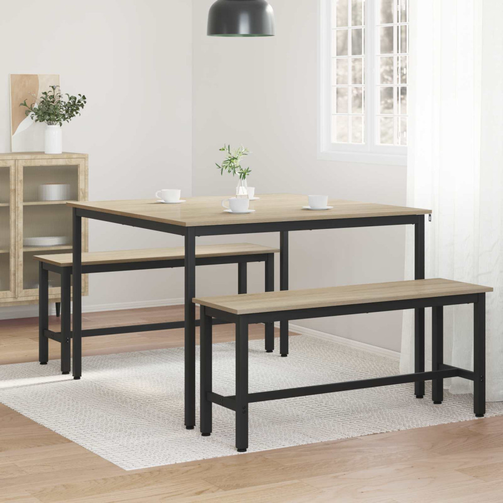 Produktbild för Matbord 110 x 110 x 75 cm METALL