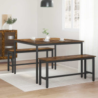 Produktbild för Matbord 110 x 110 x 75 cm METALL