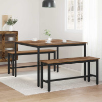 Produktbild för Matbord 110 x 110 x 75 cm METALL