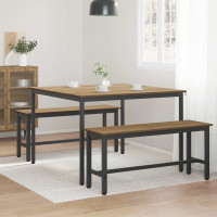 Produktbild för Matbord 110 x 110 x 75 cm METALL