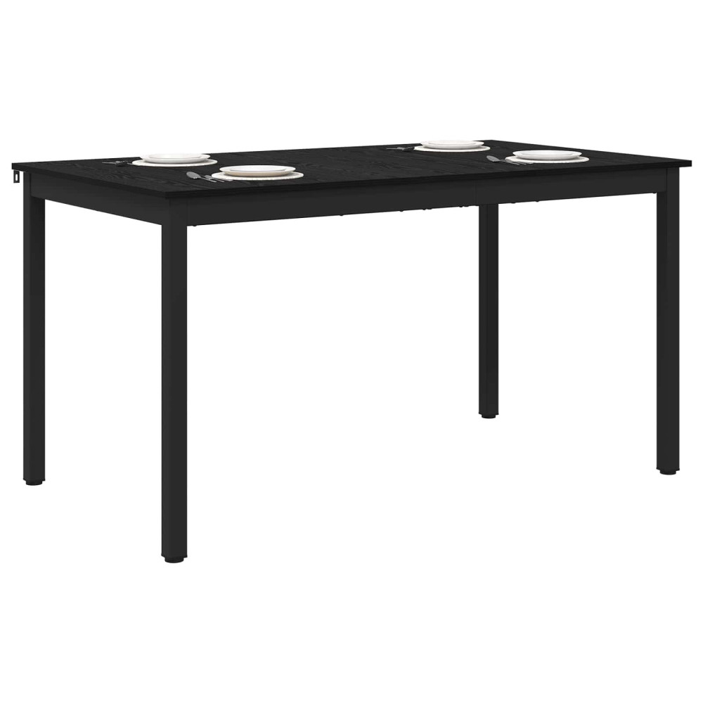 Produktbild för Matbord 140 x 80 x 75 cm METALL