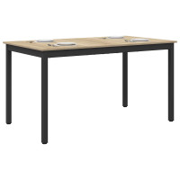 Produktbild för Matbord 140 x 80 x 75 cm METALL