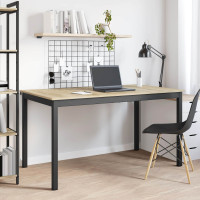 Produktbild för Matbord 140 x 80 x 75 cm METALL