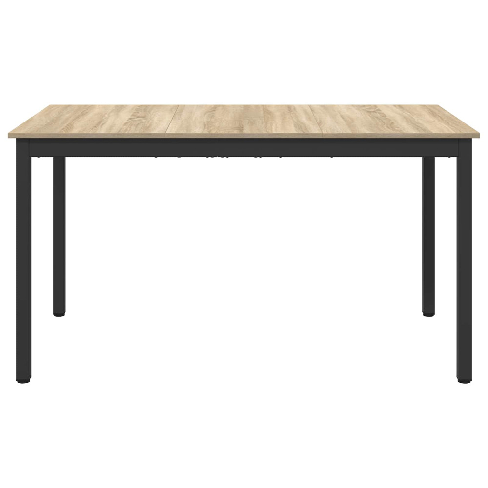 Produktbild för Matbord 140 x 80 x 75 cm METALL