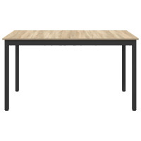 Produktbild för Matbord 140 x 80 x 75 cm METALL