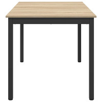 Produktbild för Matbord 140 x 80 x 75 cm METALL