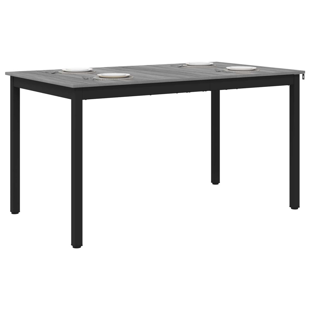 Produktbild för Matbord 140 x 80 x 75 cm METALL