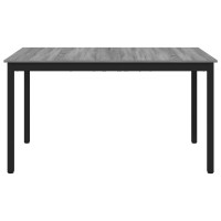 Produktbild för Matbord 140 x 80 x 75 cm METALL