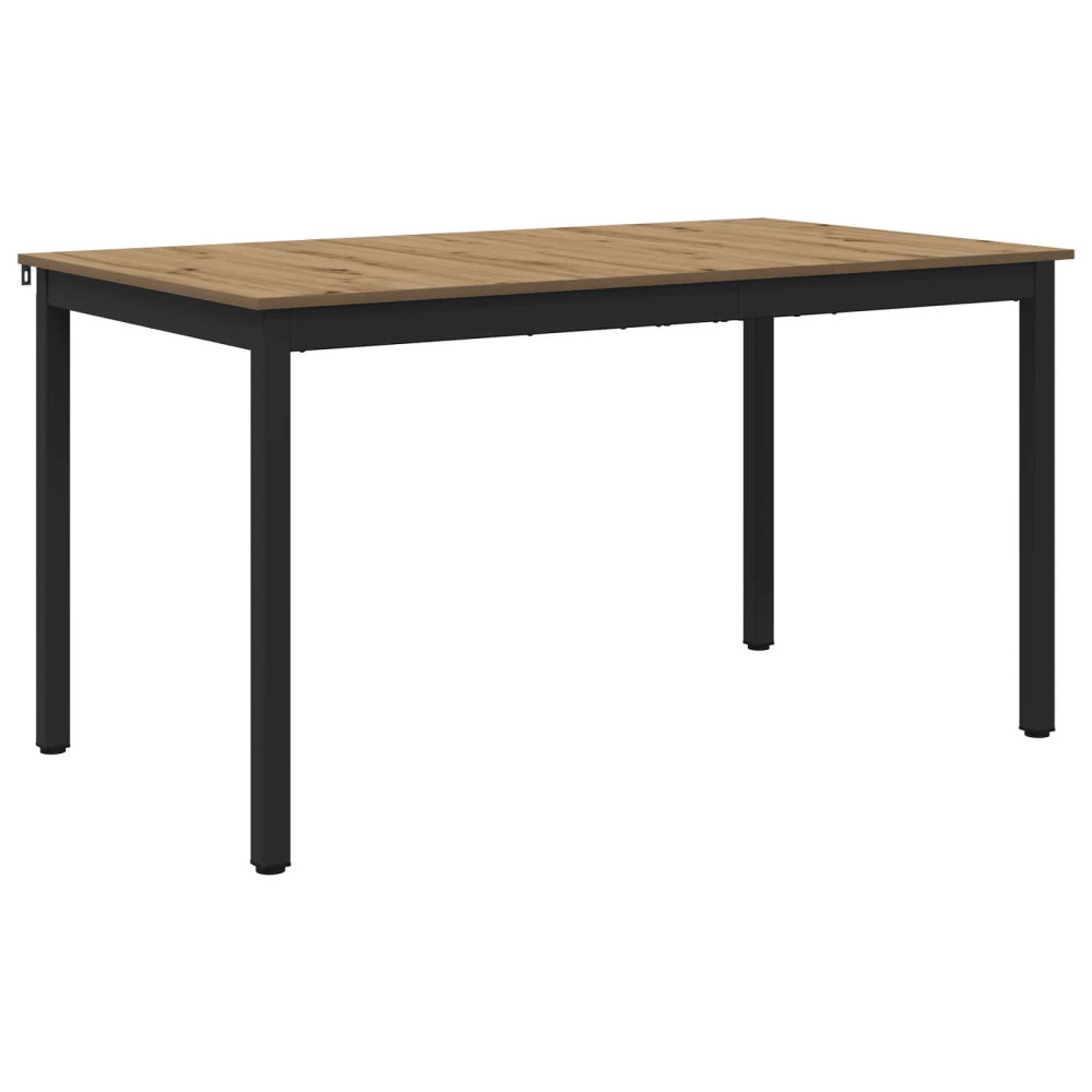 Produktbild för Matbord 140 x 80 x 75 cm METALL