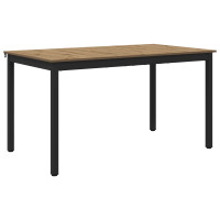 Produktbild för Matbord 140 x 80 x 75 cm METALL