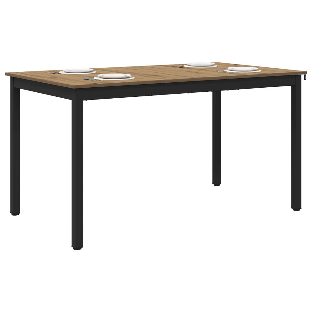 Produktbild för Matbord 140 x 80 x 75 cm METALL