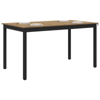 Produktbild för Matbord 140 x 80 x 75 cm METALL