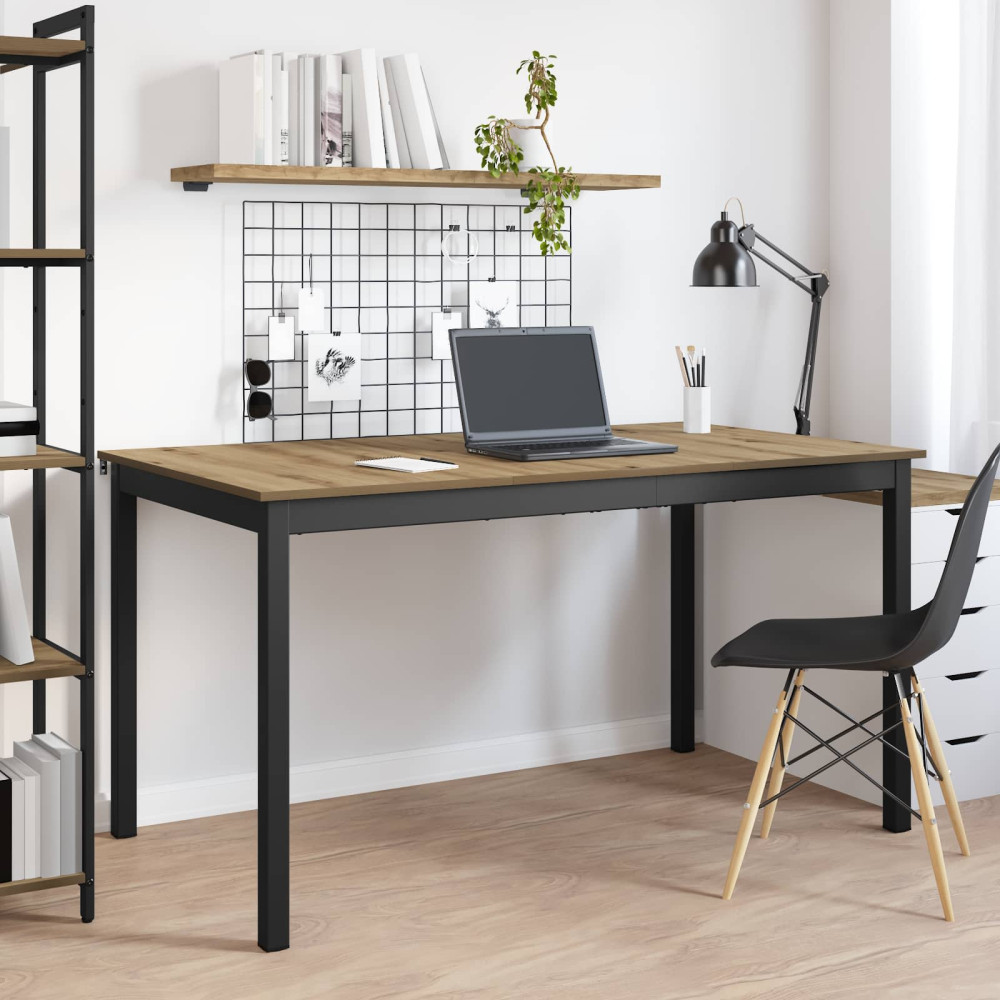 Produktbild för Matbord 140 x 80 x 75 cm METALL
